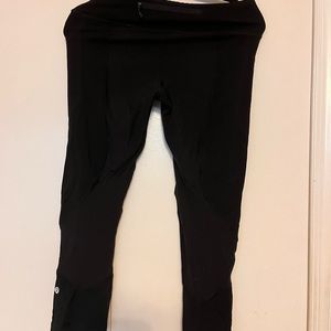 Lululemon Black Fast and Free Leggings 7/8 (8)